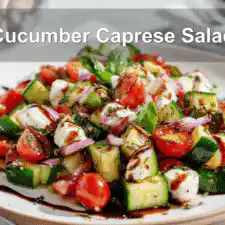 Cucumber Caprese Salad