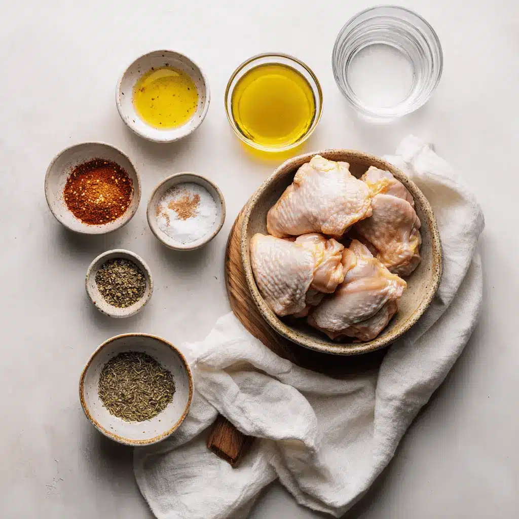 Air Fryer Chicken Thighs - Delicious Simple Recipe 4 Air Fryer Chicken Thighs golden crisp skin served on white cloth with glass of water