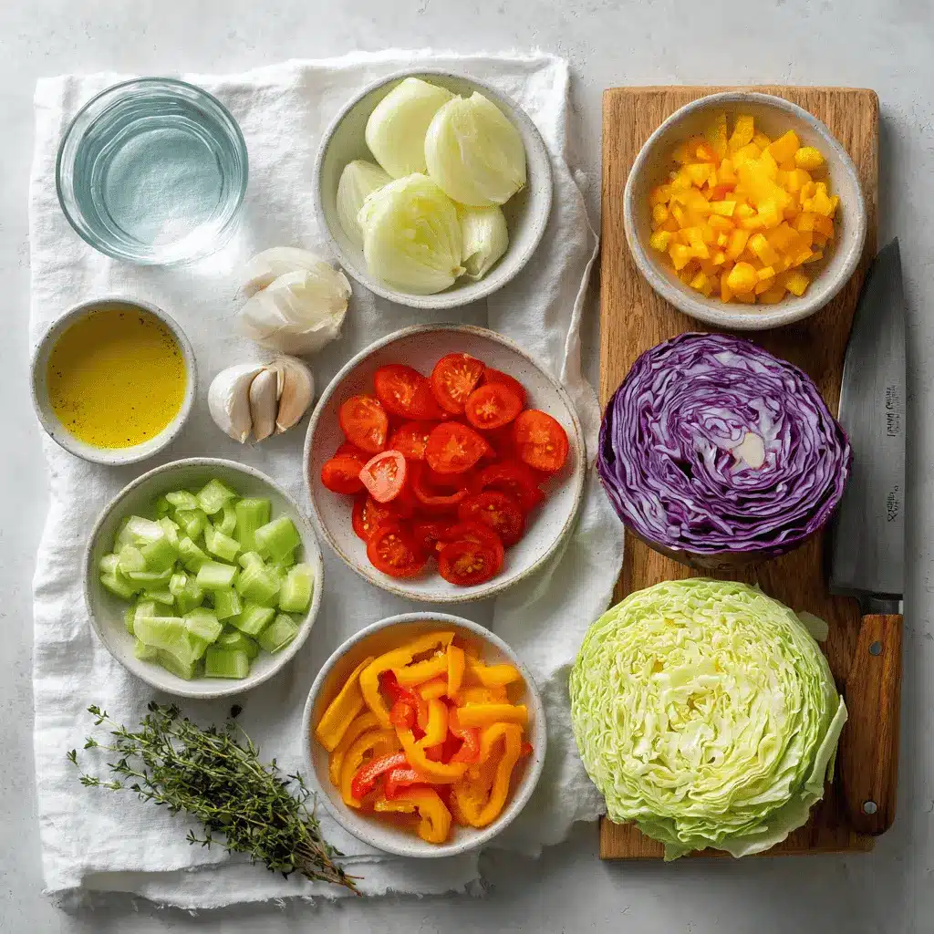 Cabbage Soup Diet: Effective Weight Loss Recipe 4 Cabbage Soup Diet Effective Weight Loss Recipe hearty bowl on white cloth with clear glass of water