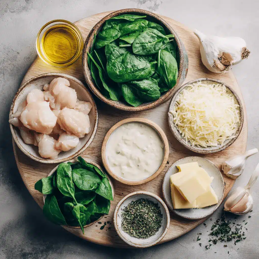Chicken Florentine Recipe: Easy Comfort Food Delight 4 Chicken Florentine Recipe finished dish on white cloth with clear glass of water warm natural light