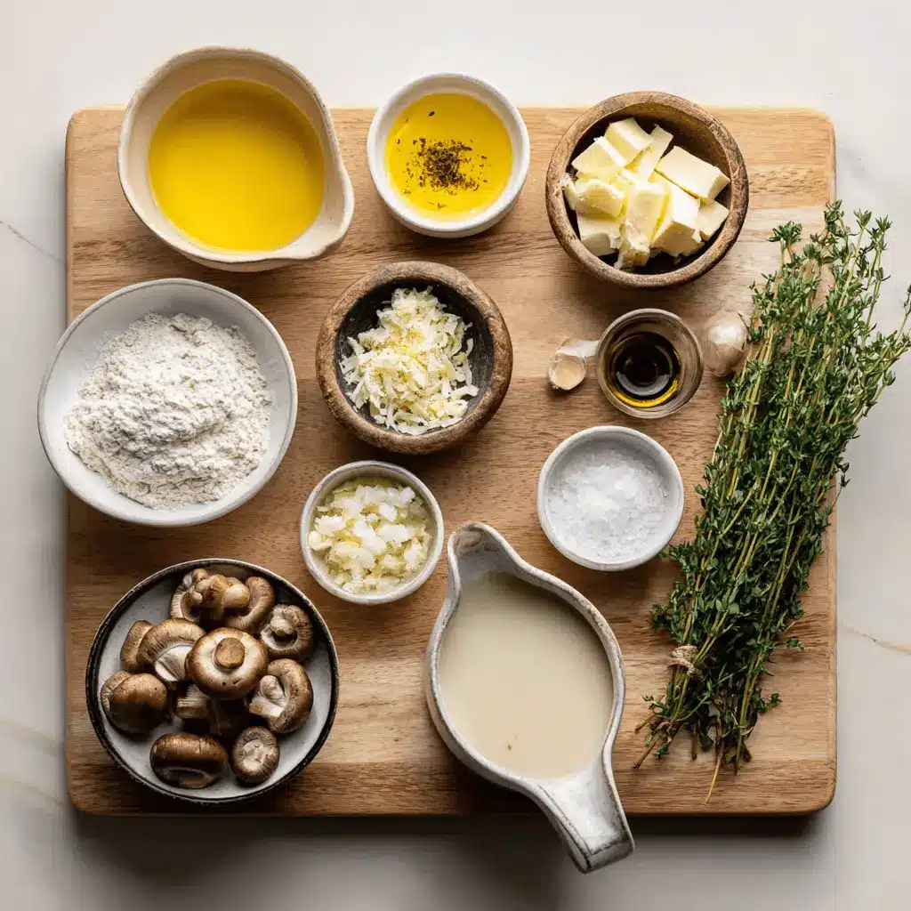 Cream Of Mushroom Soup Recipe for Rich and Easy Comfort Food 3 Cream Of Mushroom Soup beautifully styled with minimal setup and rich creamy texture
