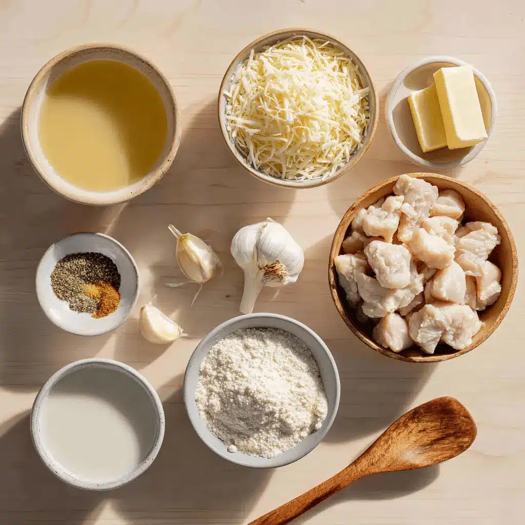 Creamy Garlic Chicken Recipe for Easy, Delicious Dinners 3 Creamy Garlic Chicken plated and styled with rich sauce, fresh herbs, and warm tones.