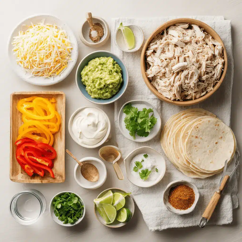 Easy Slow Cooker Chicken Fajitas Recipe for Delicious Fun 4 Easy Slow Cooker Chicken Fajitas with shredded chicken peppers rice guacamole lime fresh herbs