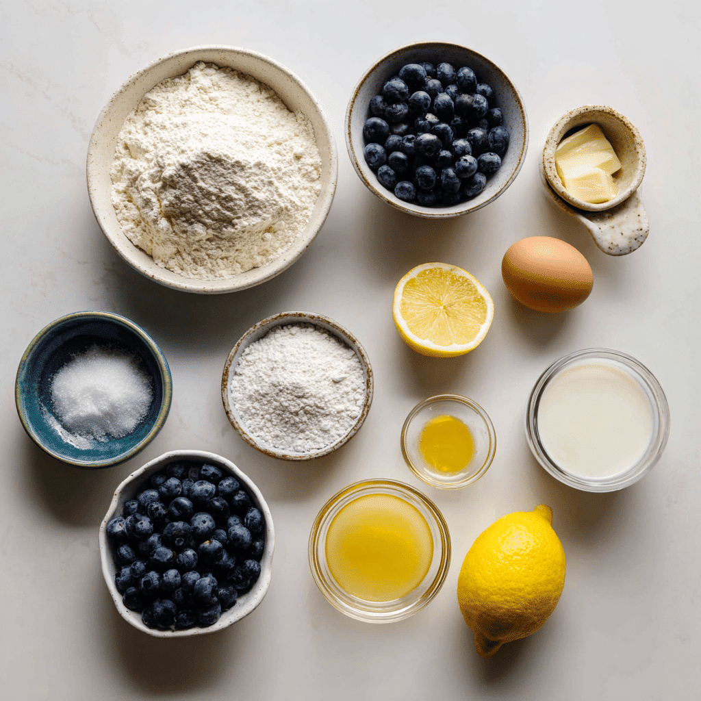 Sourdough Discard Lemon Blueberry Quick Bread | Easy & Delicious Recipe 3 Sourdough Discard Lemon Blueberry Quick Bread beautifully presented with glass of water and warm tones