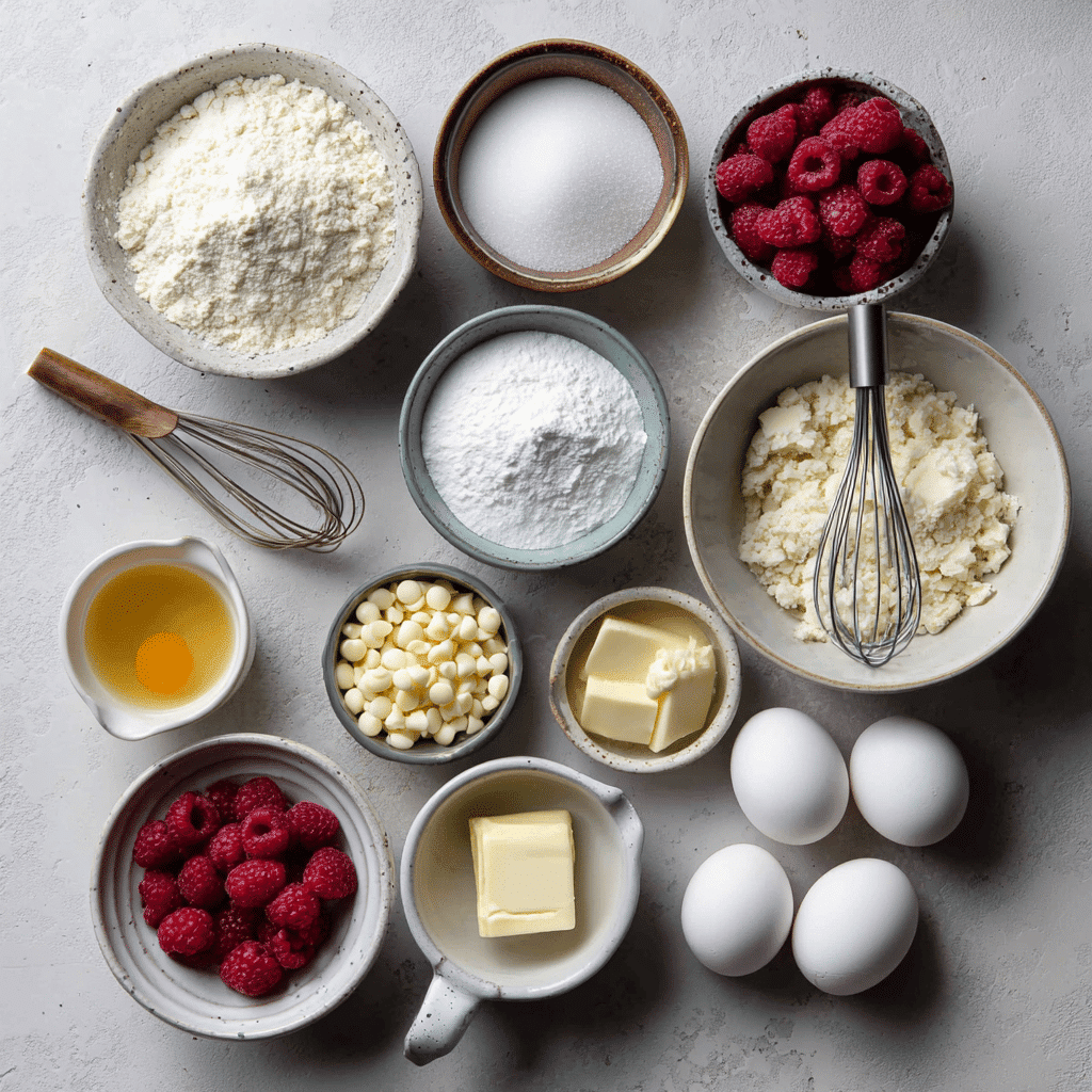 Sourdough Raspberry White Chocolate Muffins Recipe for Easy Gourmet Treats 3 Sourdough Raspberry Muffins served with clear water and warm natural light for fresh gourmet appeal.