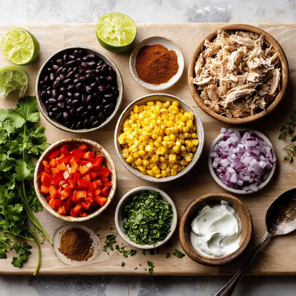 Southwestern Chicken Salad Recipes for Fresh and Flavorful Meals 3 Southwestern Chicken Salad with vibrant ingredients and creamy Greek yogurt dressing displayed with warm tones.