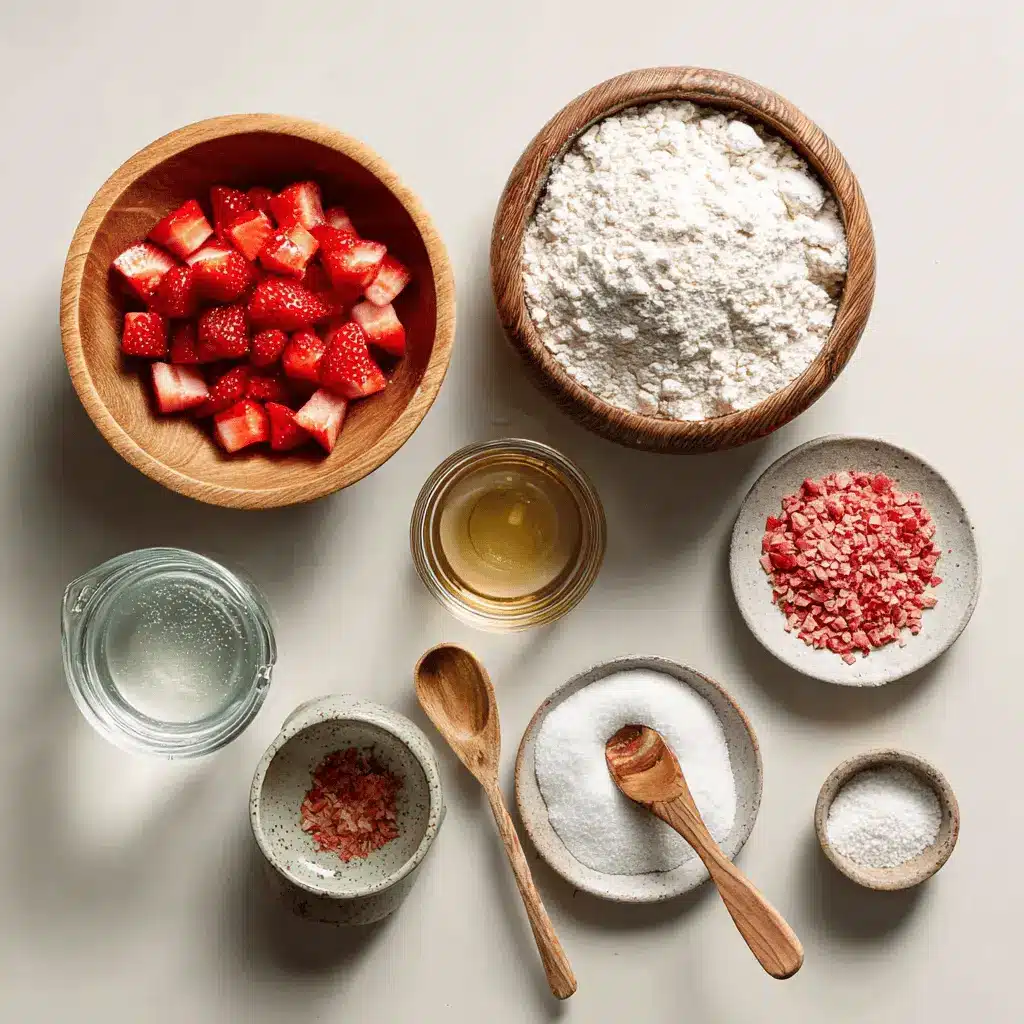 Strawberry Sourdough Bagels: Deliciously Tangy & Sweet Recipe 3 Strawberry Sourdough Bagels on white napkin with water glass beside them
