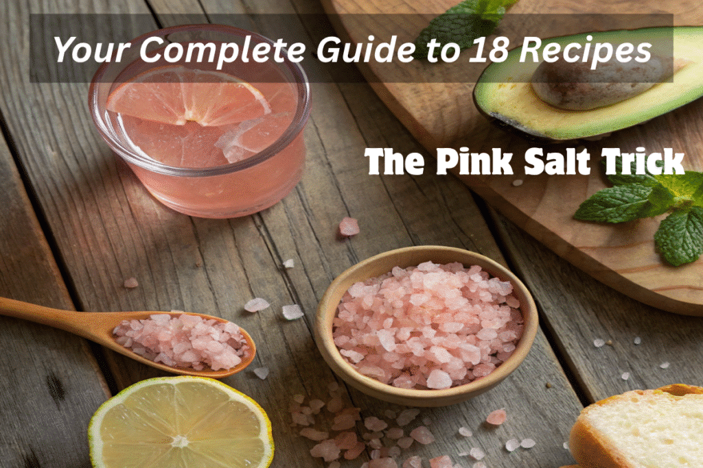 pink salt trick guide flat lay