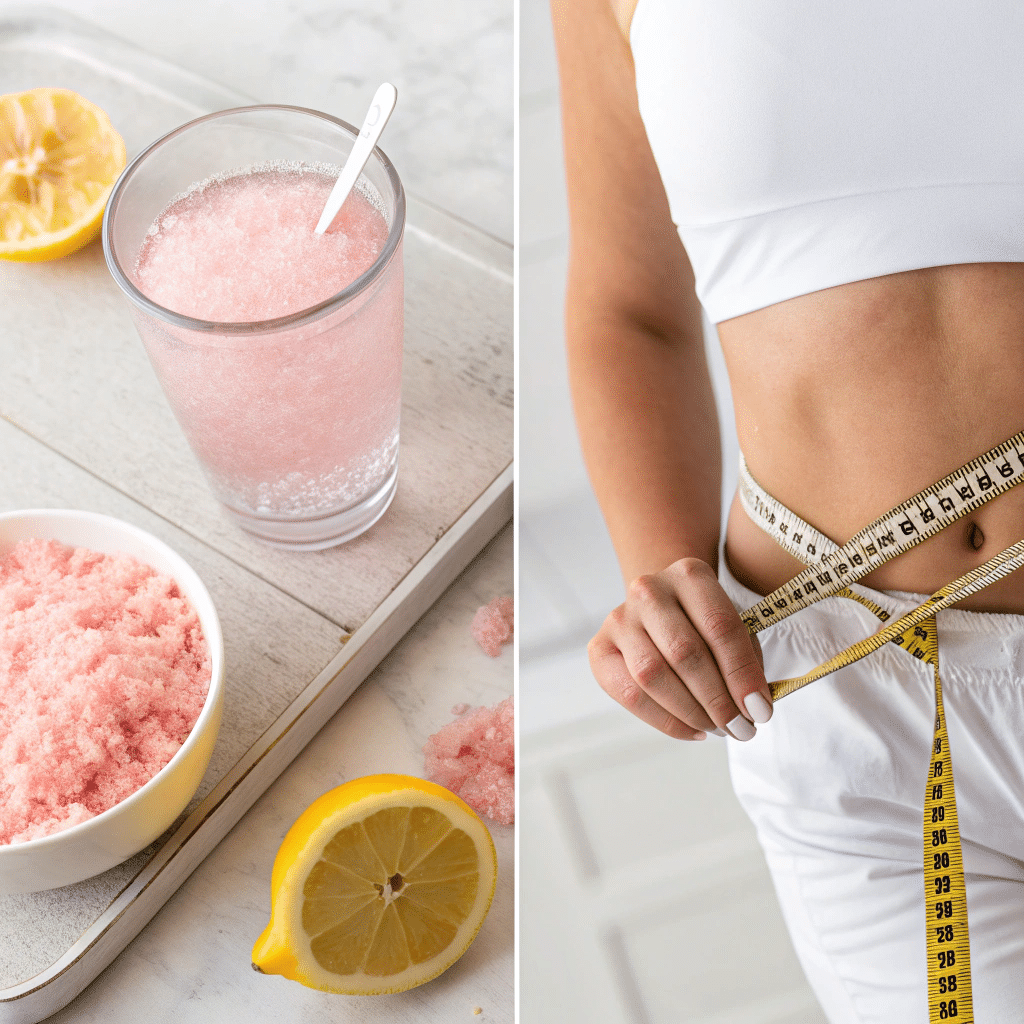 Pink salt weight loss drink ingredients and health measurement results
