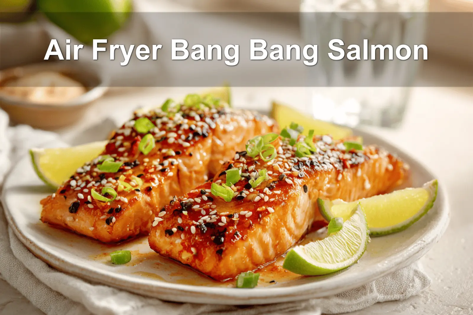 7 Easy Salmon Recipes: Quick & Healthy Family Dinners 6 Spicy bang bang salmon fillets cooked in the air fryer