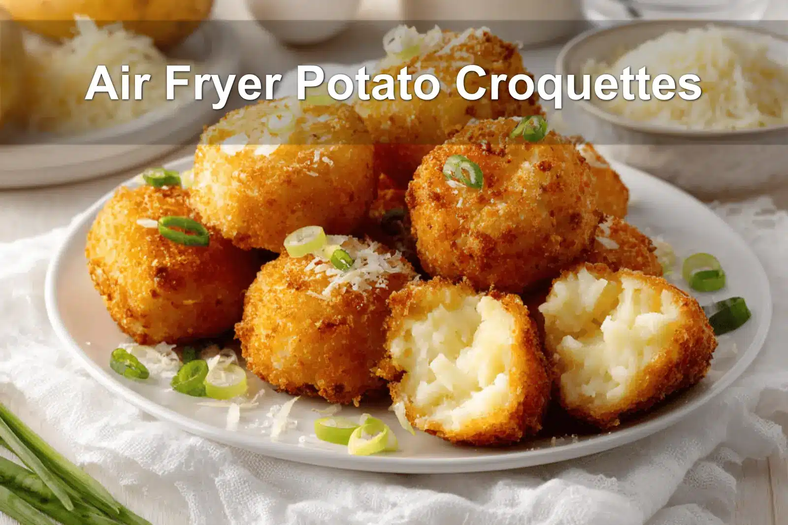 44 Potato Recipes: Healthy and Delicious Family Meals 5 Air Fryer Potato Croquettes