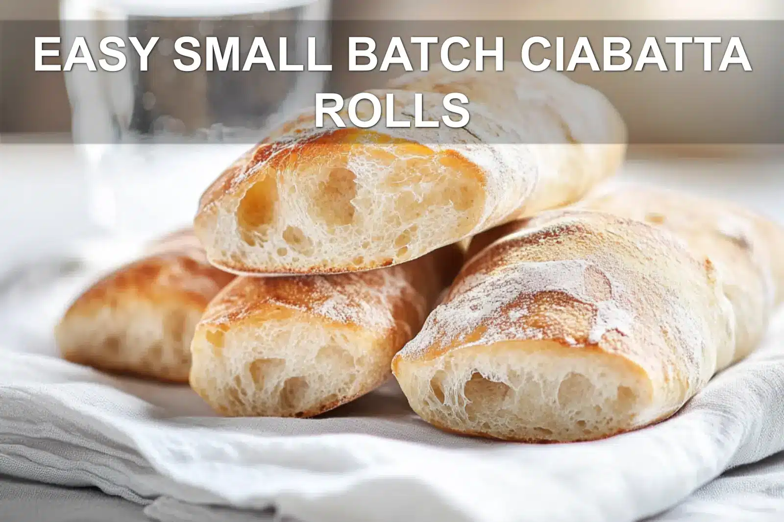 Easy Small Batch Ciabatta Rolls: Perfect Delicious Bread