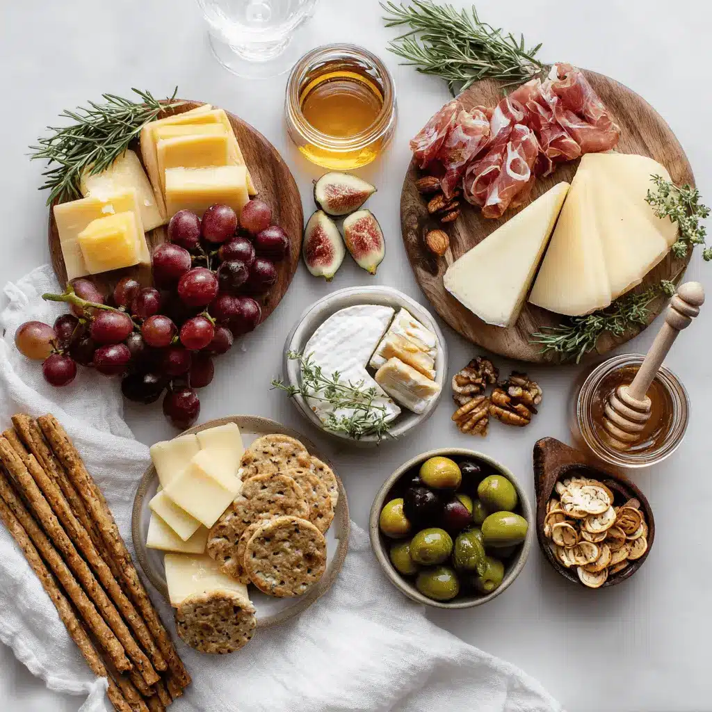 Artisan Charcuterie Board Recipe: Ultimate Guide to Delicious Platters 4 Artisan Charcuterie Board Recipe featuring meats cheeses fruits nuts figs olives crackers and honey
