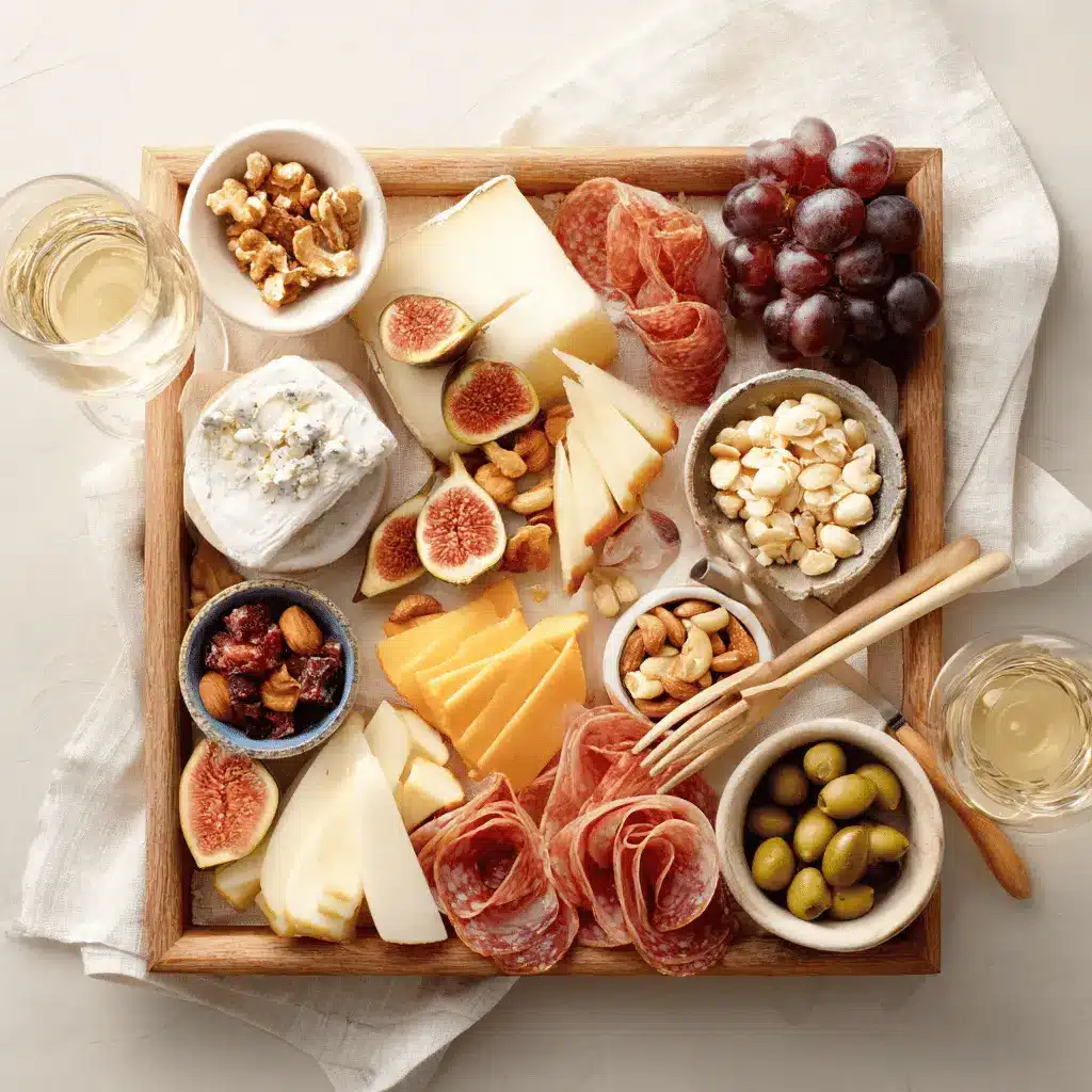 Fall Charcuterie Board: Simple Ideas for a Cozy Spread 3 Fall Charcuterie Board with brie cheddar gouda blue cheese prosciutto salami fruit and nuts