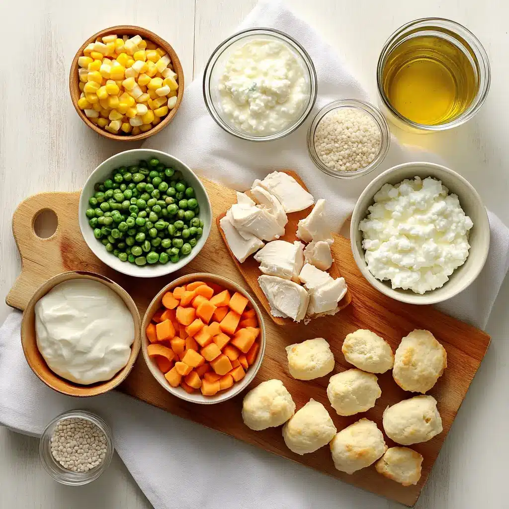 High Protein Cottage Cheese Breakfast Tacos: Irresistibly Easy 4 Ingredients for high protein cottage cheese breakfast tacos shown on a table including eggs, tortillas, cottage cheese, vegetables, and herbs