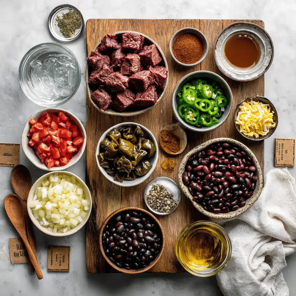 Spicy Steak Chili: Easy and Delicious Recipe Secrets 4 Spicy Steak Chili in bowl on white napkin warm inviting natural light glass of water