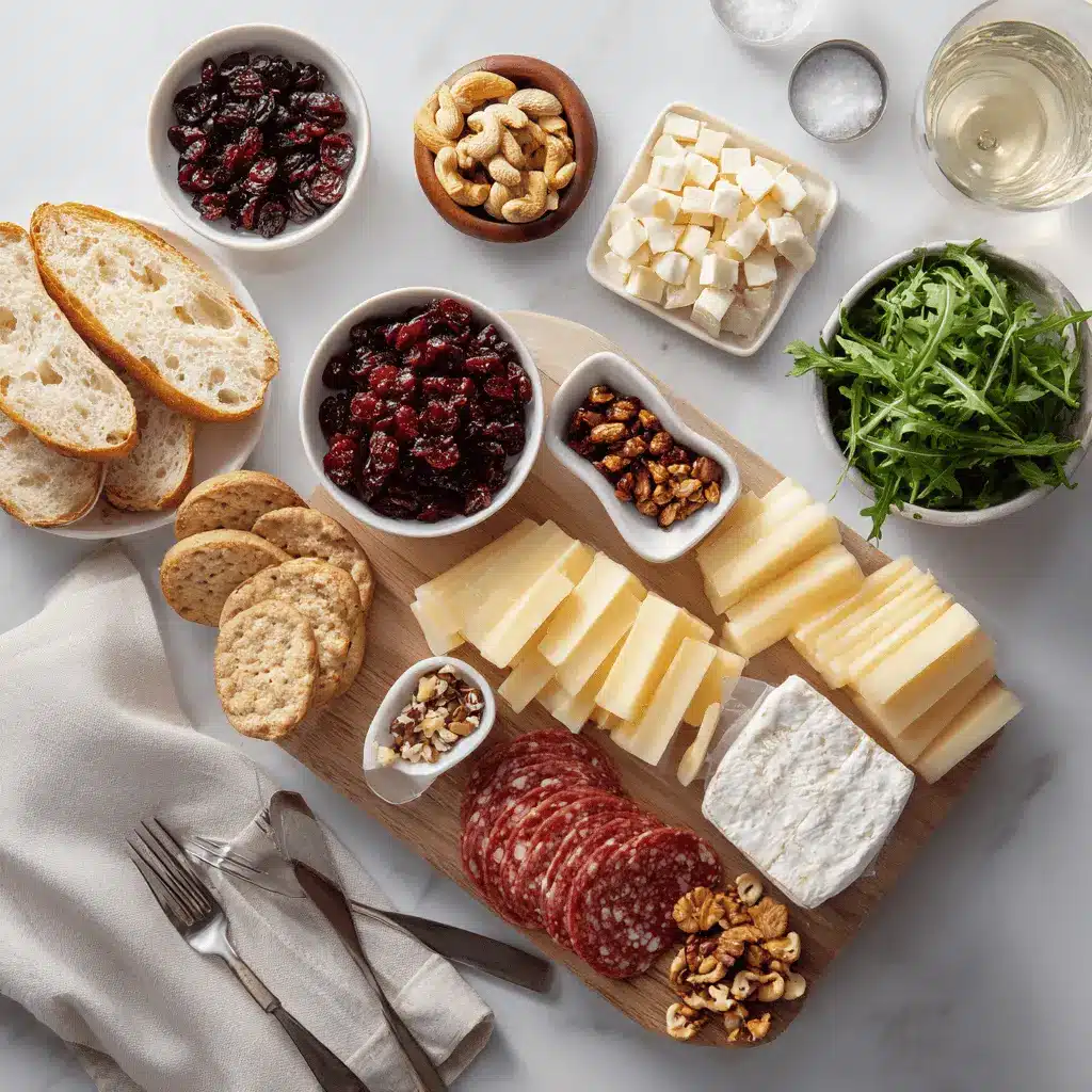 Thanksgiving Cheese Board: Create an Amazing, Delicious Feast 4 Thanksgiving Cheese Board with brie manchego white cheddar cranberry goat cheese assorted salami