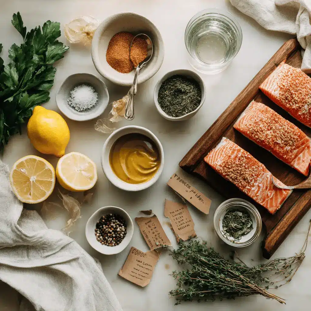 Air Fryer Salmon Honey Mustard: Easy Delicious Recipe 4 air fryer salmon honey mustard plated with lemon wedge and fresh herbs on white napkin