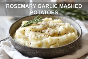 ROSEMARY GARLIC MASHED POTATOES creamy yukon gold potatoes with rosemary and garlic
