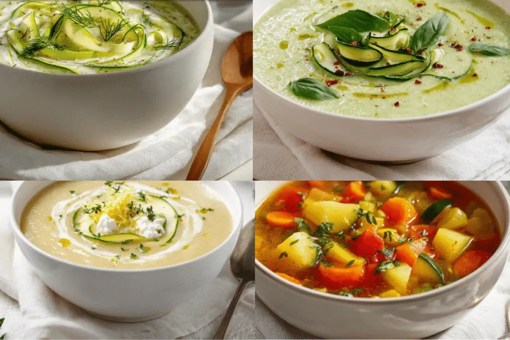 5 Comforting Zucchini & Vegetable Soups