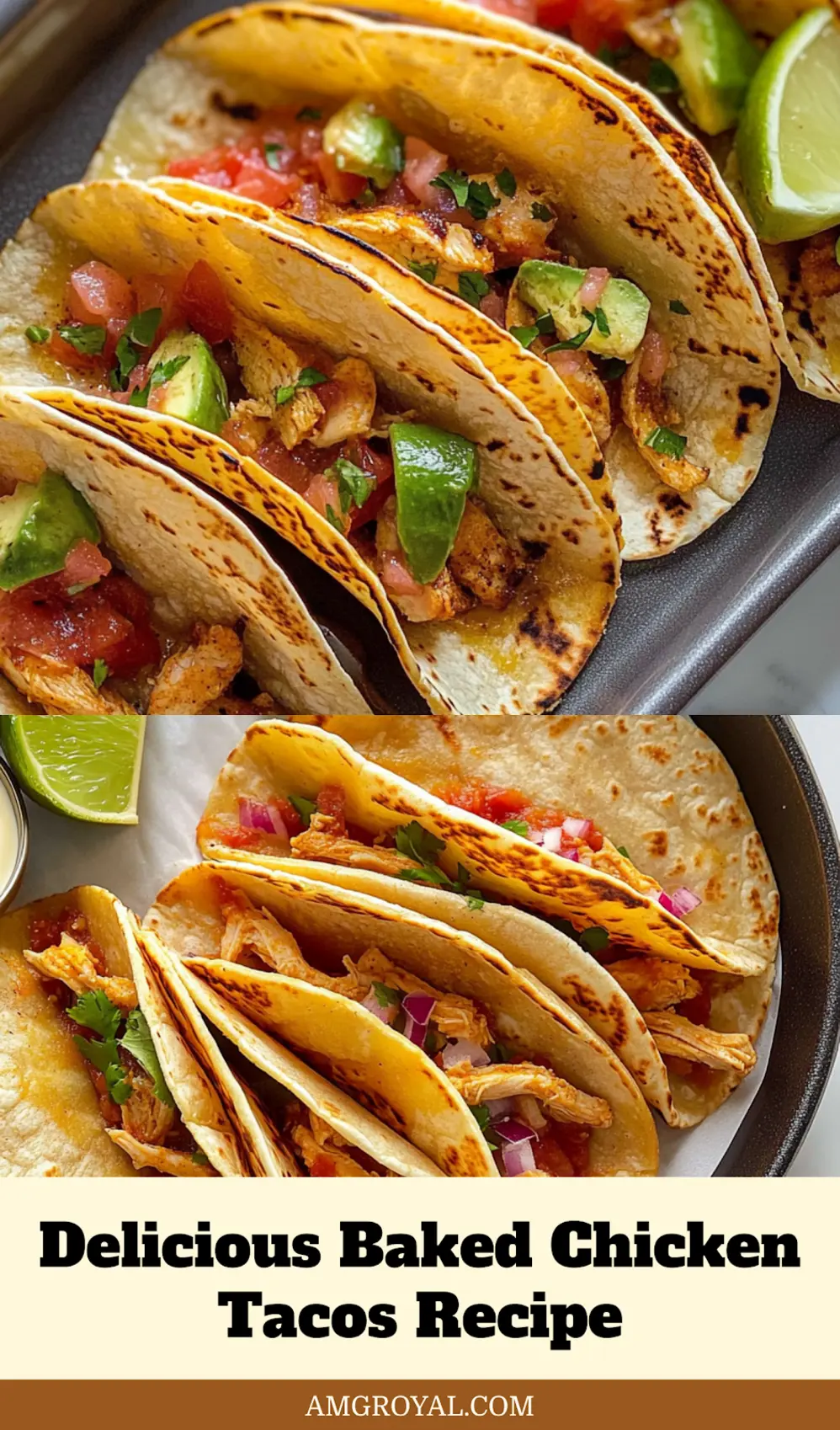Baked Chicken Tacos: Delicious & Simple Protein Meal 5 Close-up of finished baked chicken tacos on a baking tray, ready to serve