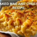 BAKED MAC AND CHEESE RECIPE hero close up golden crust melted cheeses comfort