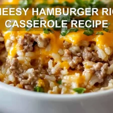 Cheesy Hamburger Rice Casserole Recipe: Easy and Delicious