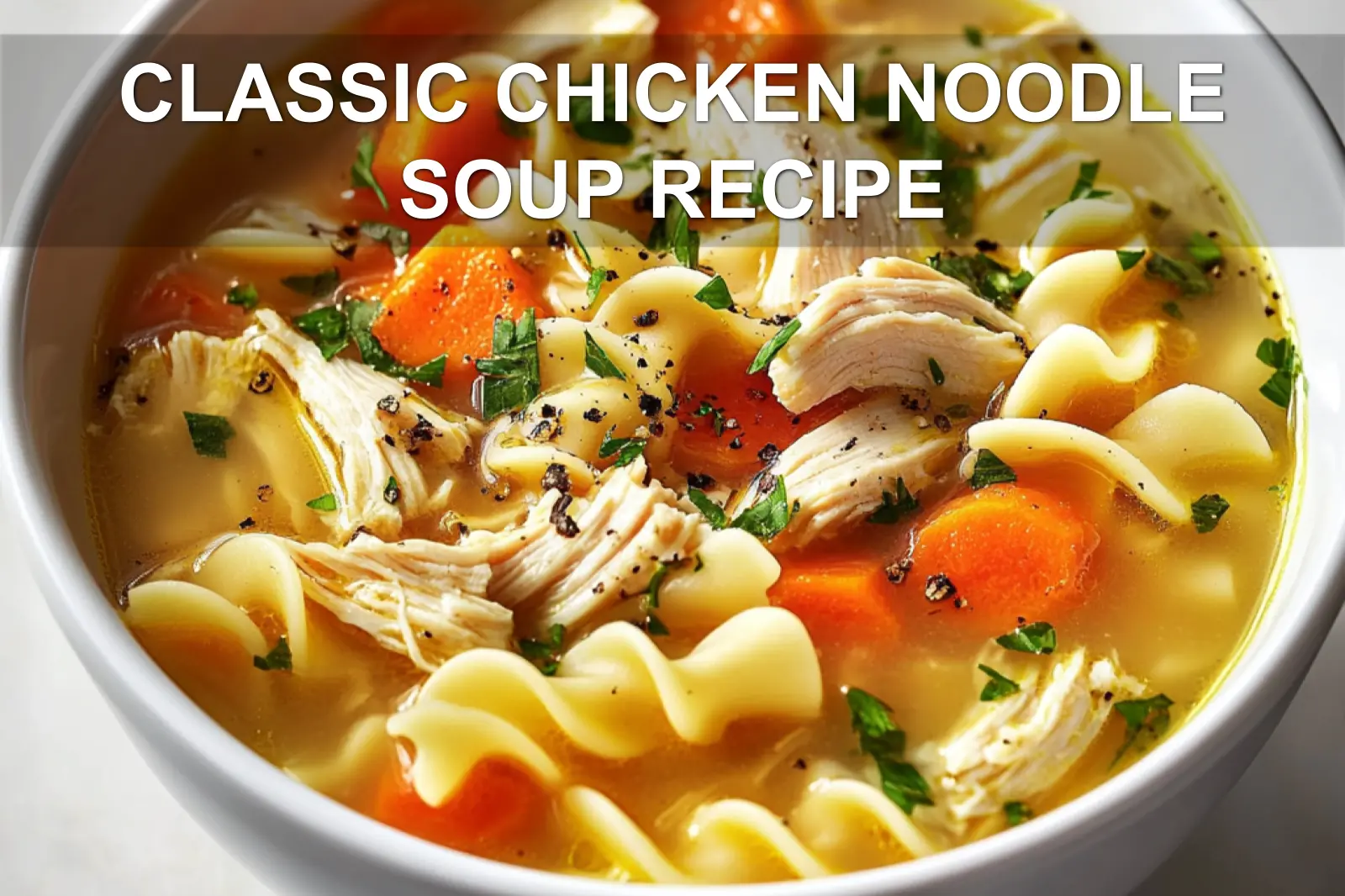 Classic Chicken Noodle Soup Recipe Easy and Delicious