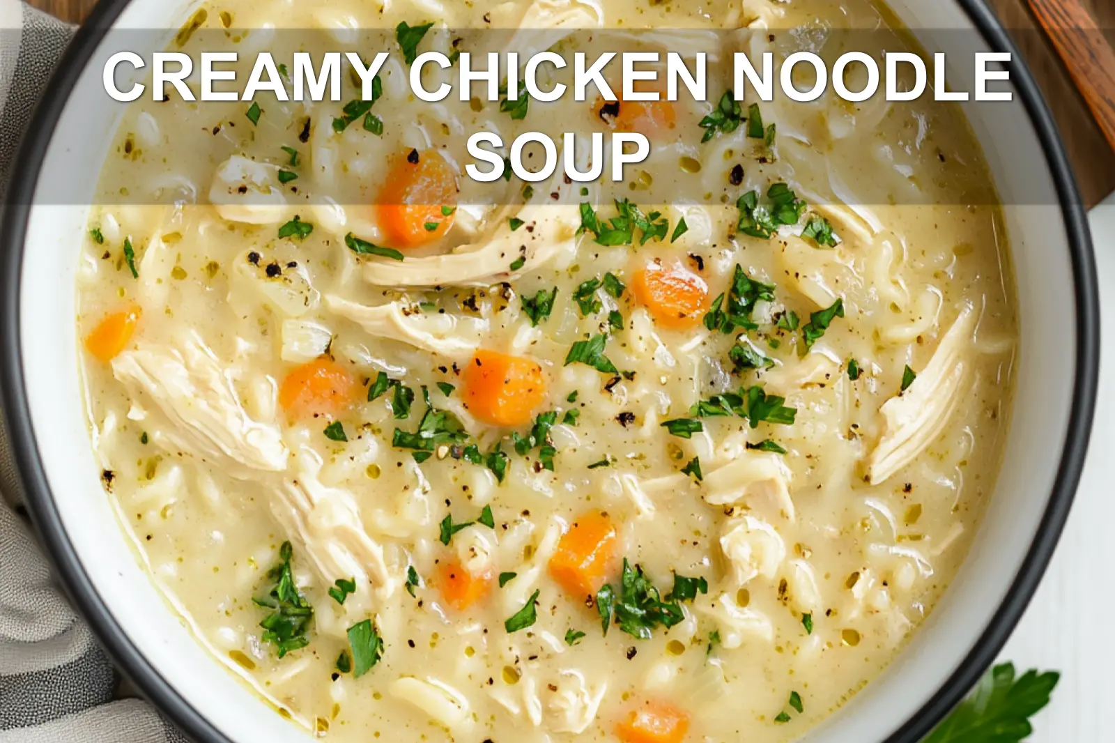 Creamy Chicken Noodle Soup for Irresistible Comfort