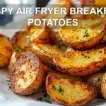 CRISPY AIR FRYER BREAKFAST POTATOES golden crisp rosemary smoke infused paprika fresh herbs on napkin
