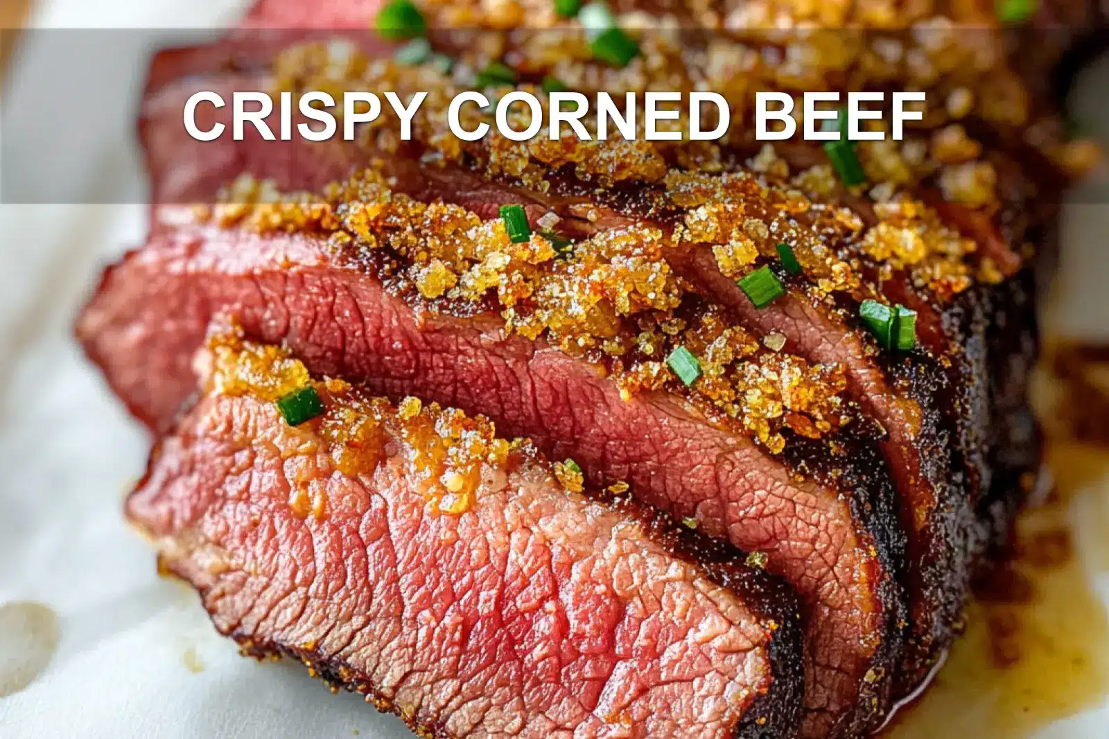 CRISPY CORNED BEEF centered hero view, clean and uncluttered