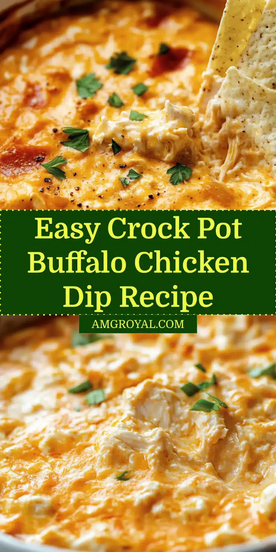 Crock Pot Buffalo Chicken Dip: Easy and Irresistible 5 Crock Pot Buffalo Chicken Dip styled for social sharing with clear layout and lighting