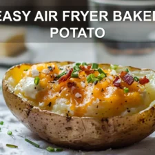 EASY AIR FRYER BAKED POTATO