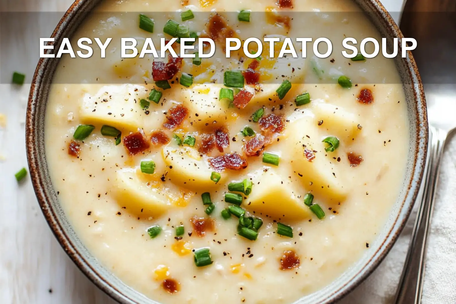 Easy Baked Potato Soup: Delicious Quick Recipe