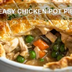 Easy Chicken Pot Pie Recipe You Must Try Now 7 EASY CHICKEN POT PIE centered hero view, clean and uncluttered