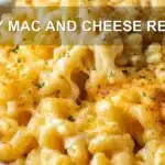 Creamy cavatappi mac and cheese EASY MAC AND CHEESE RECIPE rich melted cheddar close up