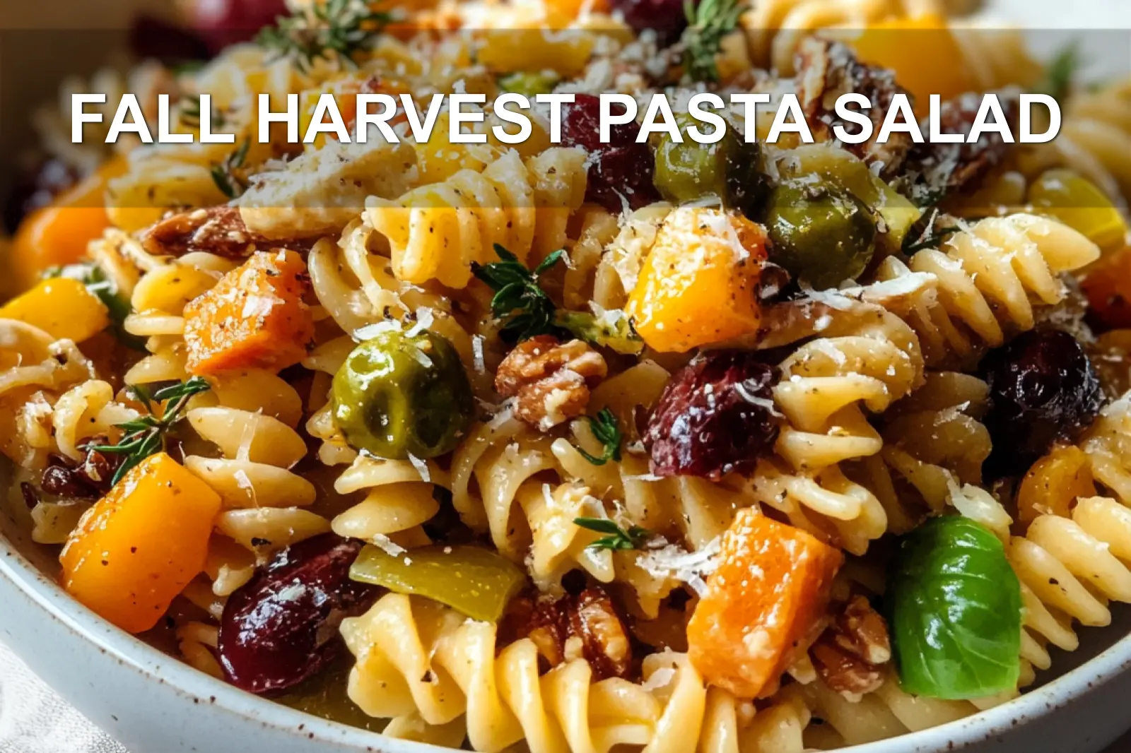 Fall Harvest Pasta Salad Easy Cozy Recipe