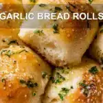 GARLIC BREAD ROLLS centered hero view, clean and uncluttered