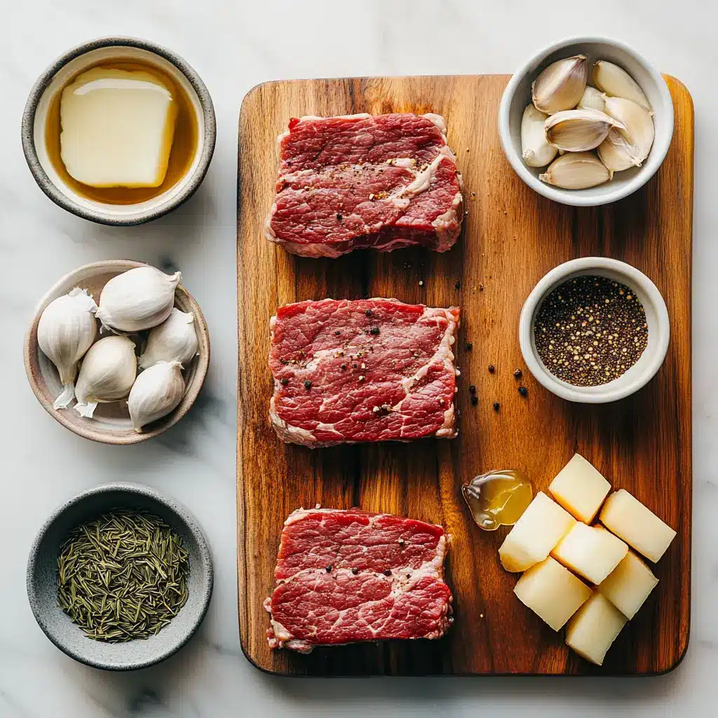 Crispy Corned Beef: Ultimate Irresistible Recipe 4 Ingredients for crispy corned beef laid out neatly on kitchen counter including Dijon mustard, apple juice, and fennel seeds