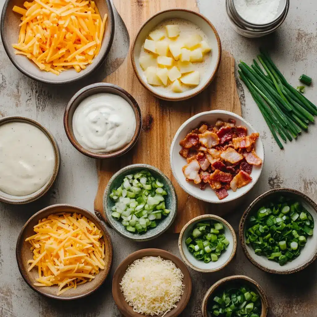 Easy 4 Ingredient Potato Soup Recipe to Enjoy Today 4 Ingredients for easy 4 ingredient potato soup recipe including Velveeta, Yukon Gold potatoes, cream, and canned soup