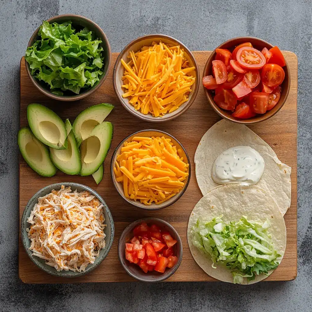 High Protein Low Calorie Cheesy Buffalo Chicken Burritos: Easy and Delicious 4 Ingredients for high protein low calorie cheesy buffalo chicken burritos including shredded chicken, Greek yogurt, cheese, and tortillas