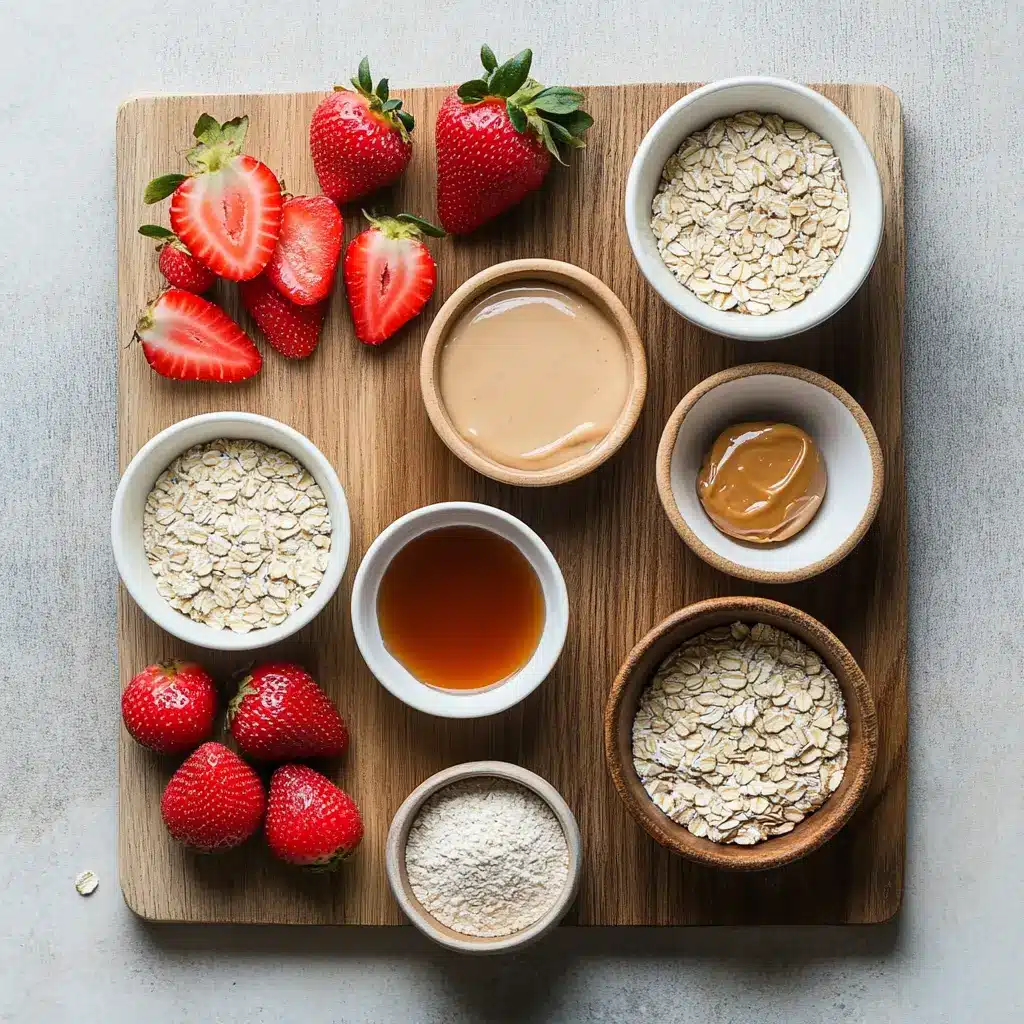 Ingredients for high protein pancakes including oats, yogurt, egg whites, and rice flour
