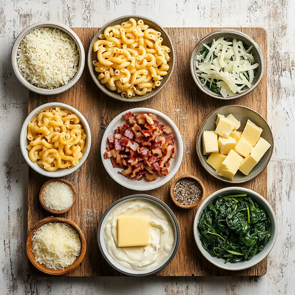 Upgraded Mac and Cheese: Ultimate Delicious Recipe 4 Ingredients displayed for Upgraded Mac and Cheese recipe with cheddar, Gruyère, and milk