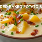 Loaded Baked Potato Soup: Comfort in Every Bite 6 LOADED BAKED POTATO SOUP centered hero view, clean and uncluttered