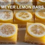 Meyer Lemon Bars Easy and Delicious Recipe 6 MEYER LEMON BARS centered hero view, clean and uncluttered