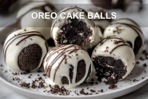 OREO CAKE BALLS centered hero view, clean and uncluttered