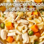 Panera Chicken Noodle Soup Recipe Easy and Delicious 6 PANERA CHICKEN NOODLE SOUP RECIPE centered hero view, clean and uncluttered