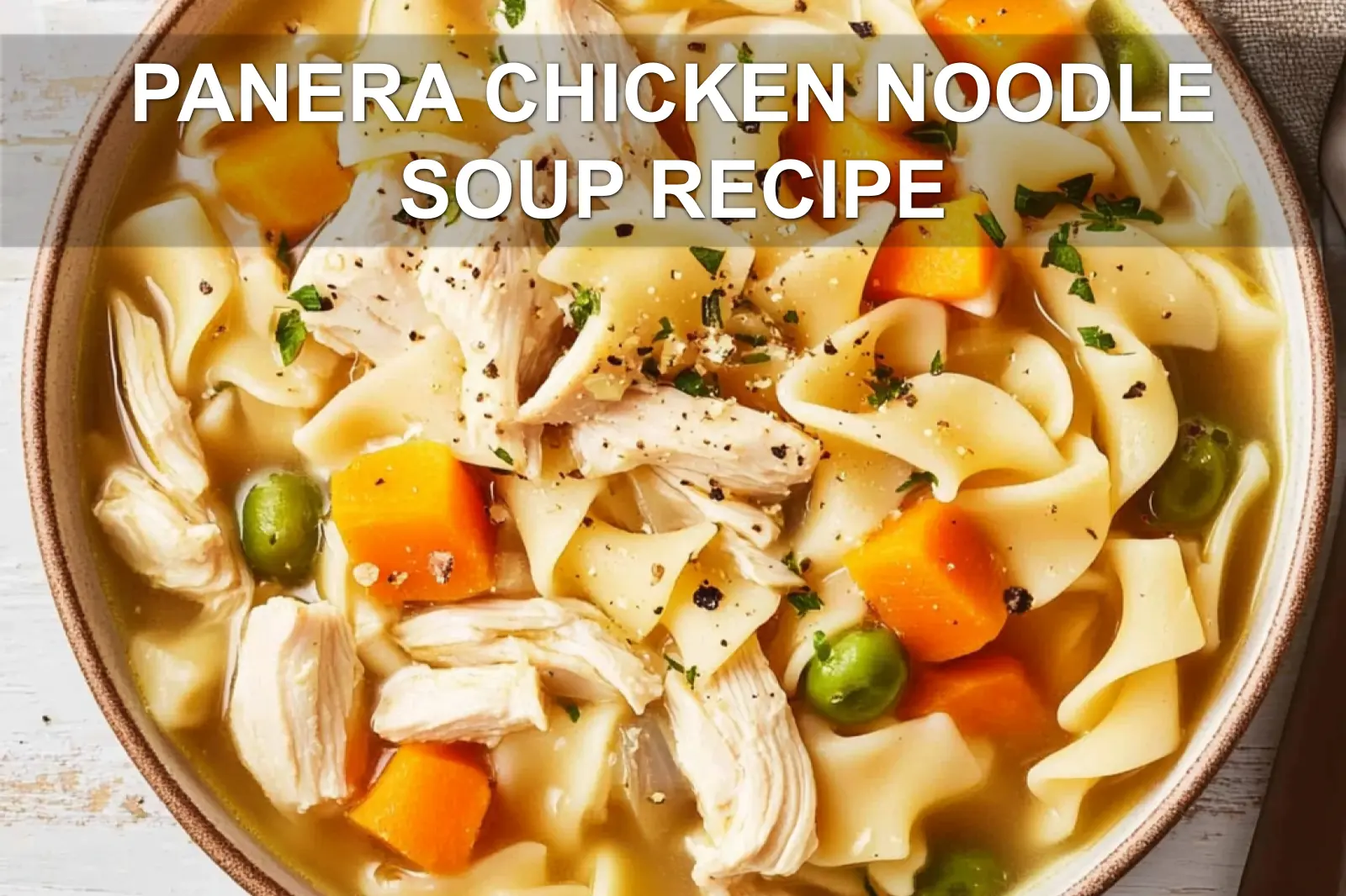 Panera Chicken Noodle Soup Recipe Easy and Delicious