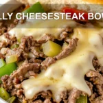 Philly Cheesesteak Bowls: Easy and Delicious Dinner 6 PHILLY CHEESESTEAK BOWLS centered hero view, clean and uncluttered