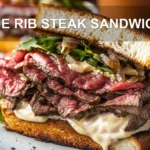 Prime Rib Steak Sandwiches: Irresistibly Delicious Recipes 6 PRIME RIB STEAK SANDWICHES centered hero view, clean and uncluttered